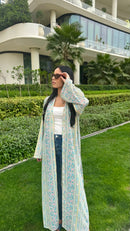 Abaya Dinah KIMAIAN - Premium designer abaya, side silhouette