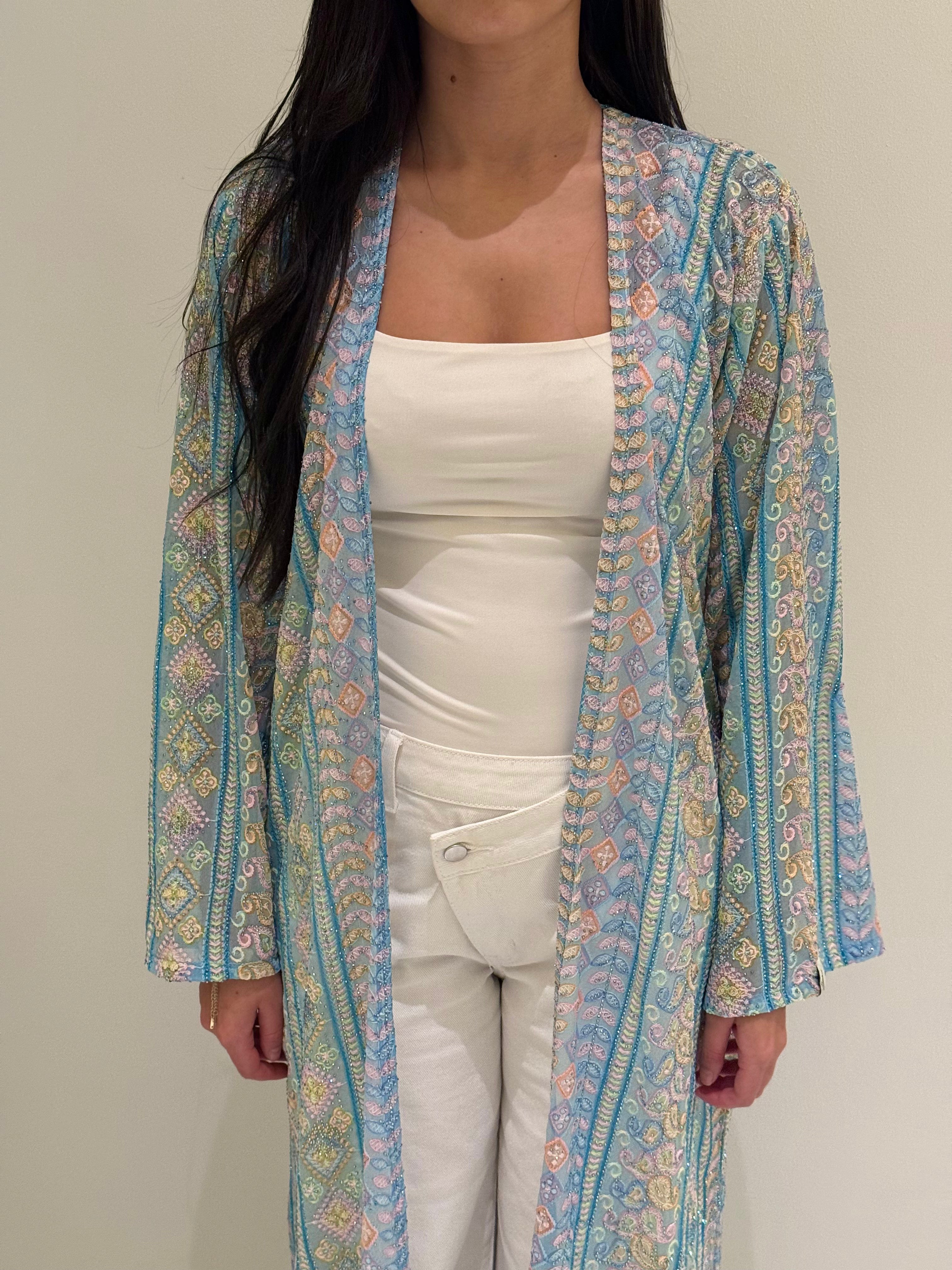 Abaya Kezyah KIMAIAN - Handcrafted designer abaya, side view