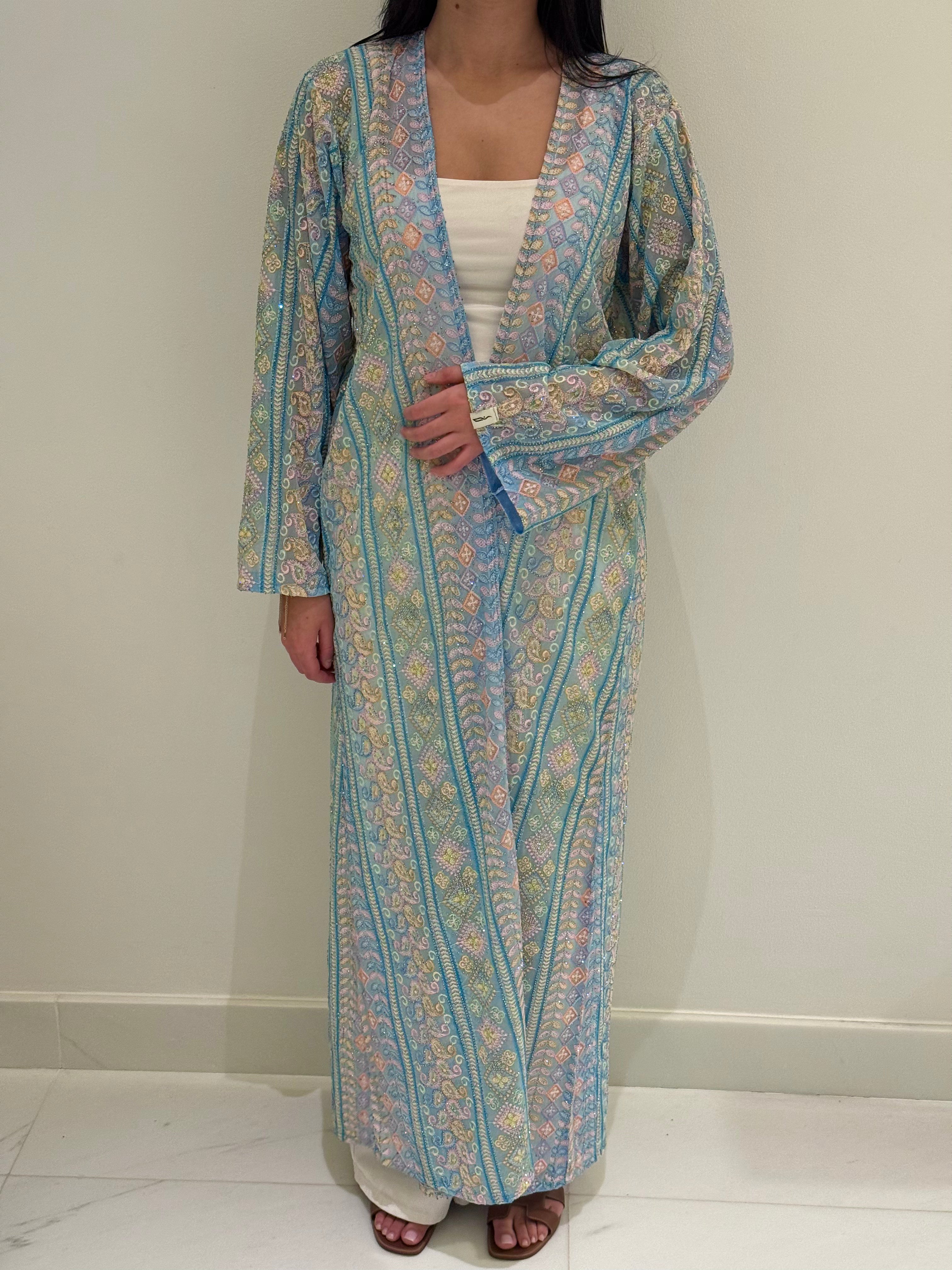 Abaya Kezyah KIMAIAN - Statement luxury abaya, alternate angle