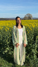 Abaya Naïa KIMAIAN - Graceful luxury abaya with refined details, front view