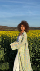 Abaya Luna KIMAIAN - Celestial-inspired luxury abaya, front view