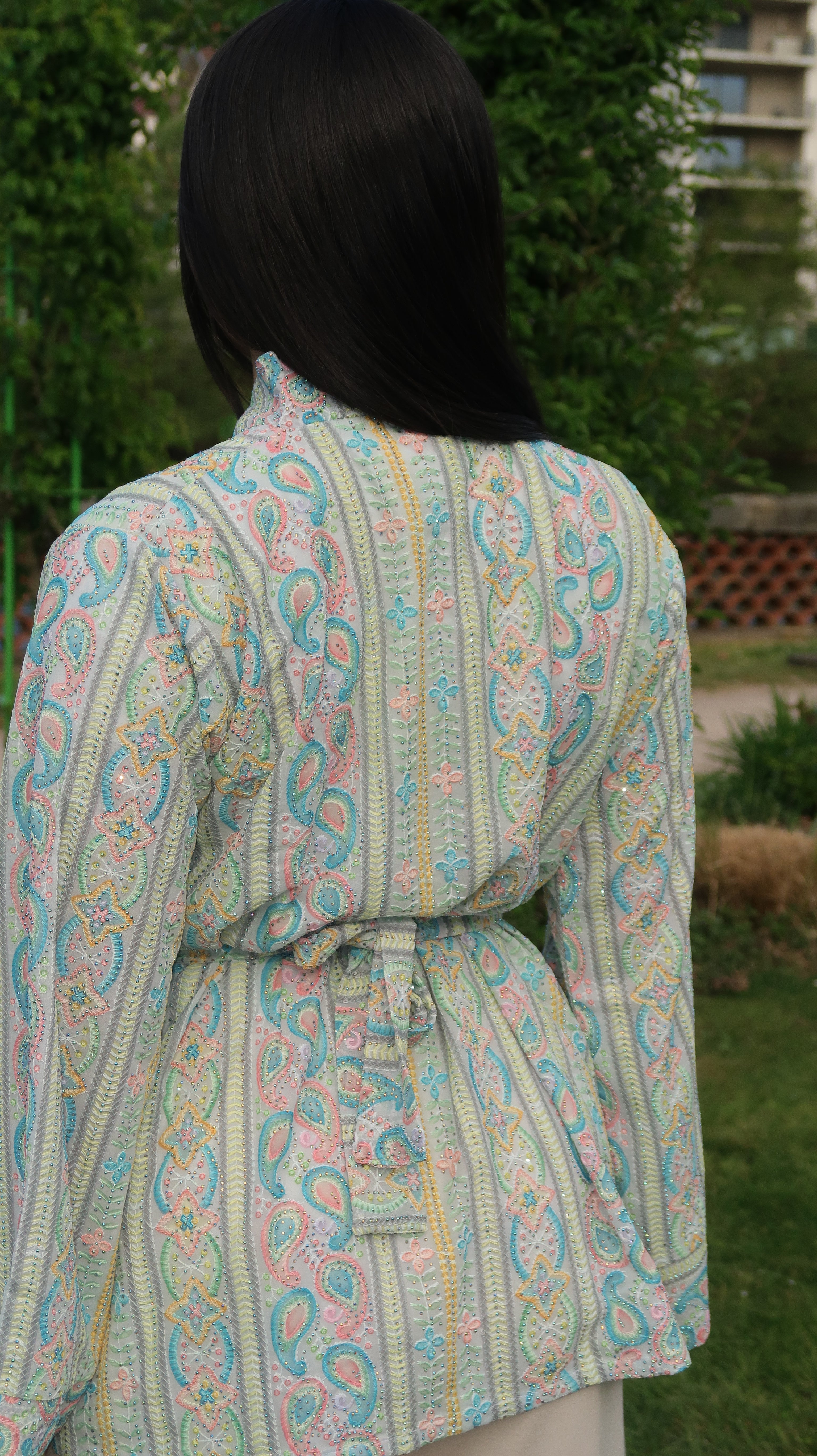 Kimono Manel KIMAIAN - Luxury embroidered kimono, full length